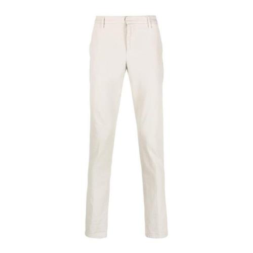 Grijze Straight-Leg Chino Broek Dondup , Gray , Heren