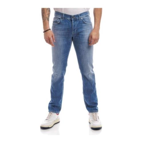 Stretch Denim Slim-fit Jeans Dondup , Blue , Heren