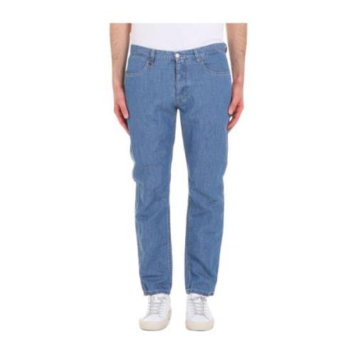 Straight Jeans Paolo Pecora , Blue , Heren
