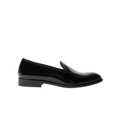 George Handgemaakte Italiaanse Loafers Scarosso , Black , Heren