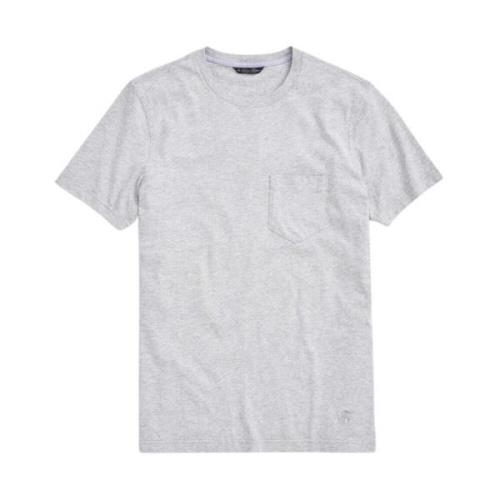 Supima Crewneck Cotton T-shirt Brooks Brothers , Gray , Heren