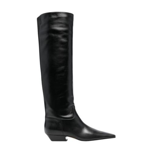 Klassieke platte kniehoge laars Khaite , Black , Dames