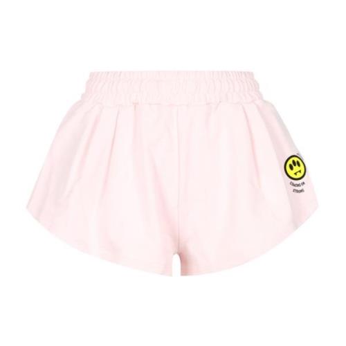 Roze Katoenen Shorts Barrow , Pink , Dames