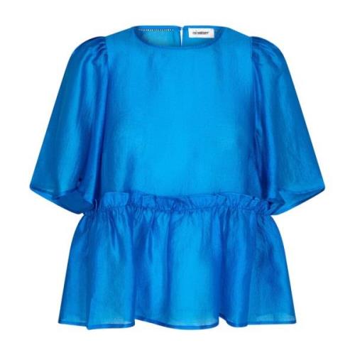Moniquecc Flow Blouse - New Blue Co'Couture , Blue , Dames