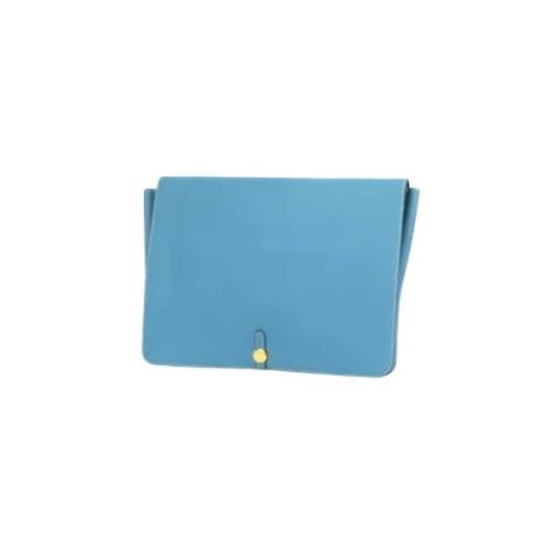 Tweedehands koppeling Hermès Vintage , Blue , Dames