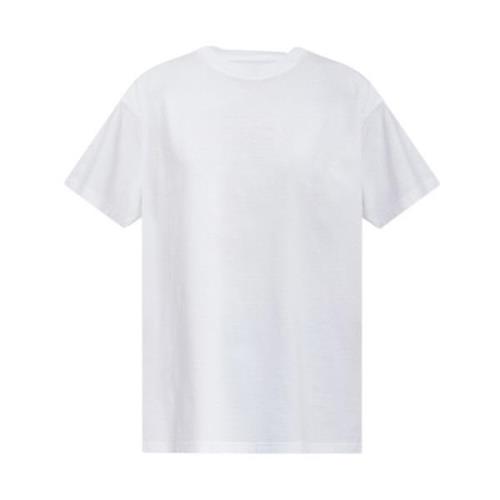 Retro Logo T-shirt Maison Margiela , White , Dames
