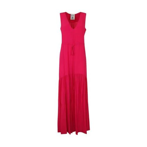 Maxi Jurk Semicouture , Pink , Dames