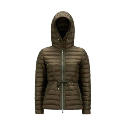 Raie Korte Donsjas - Blijf Warm en Stijlvol Moncler , Green , Dames