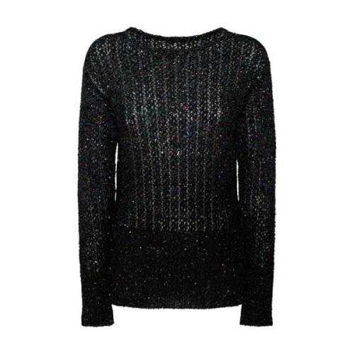 Pullover met Ronde Hals Maison Margiela , Blue , Dames