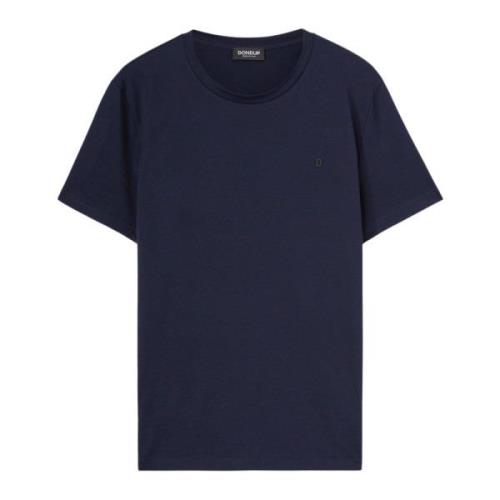 Blauwe Upgrade T-Shirt voor Mannen Dondup , Blue , Heren
