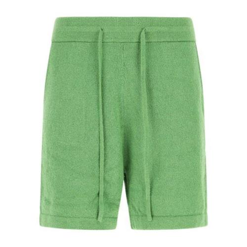 Groene stretch Terry Fabric Bermuda shorts Nanushka , Green , Heren