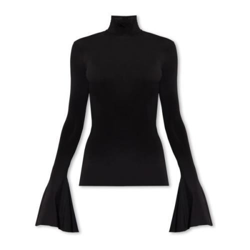 Top met opstaande kraag Nensi Dojaka , Black , Dames