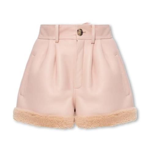 ‘Sovata’ leren shorts The Mannei , Pink , Dames