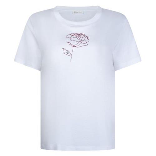 Ninja Rose Grafische Print T-Shirt Jane Lushka , White , Dames
