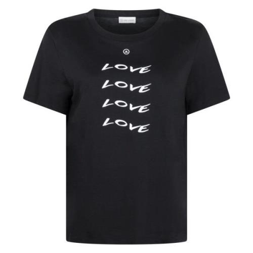 Ninja Love Grafische Print T-Shirt Jane Lushka , Black , Dames