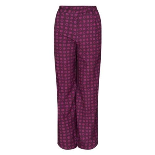 Wide Trousers Jane Lushka , Purple , Dames