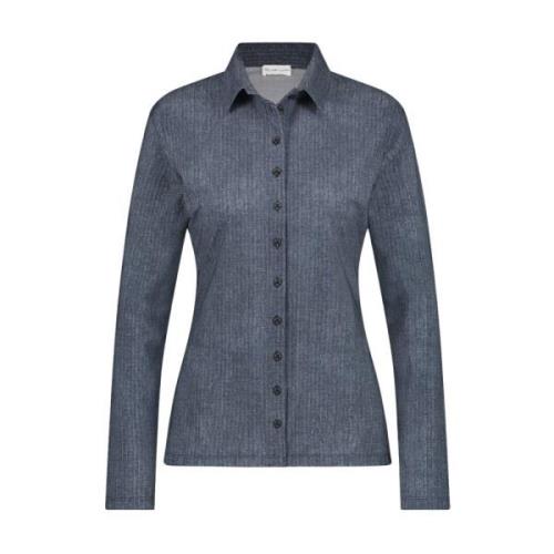 Stijlvolle Buttoned Shirt in Blauw Denim Jane Lushka , Blue , Dames