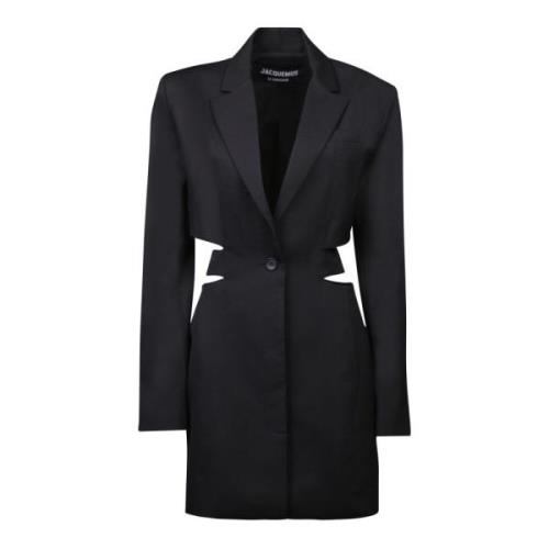 Zwarte Blazer Mini Jurk Jacquemus , Black , Dames