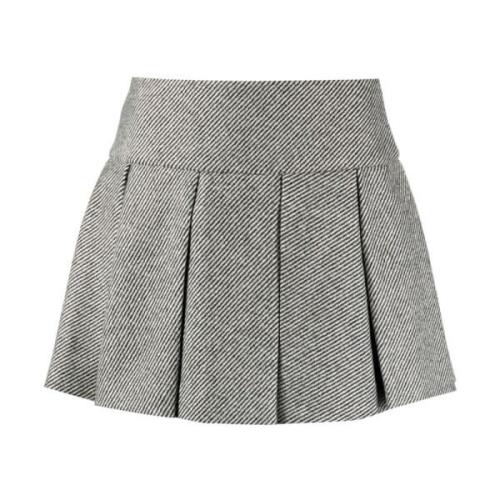 Grijze Geplooide Minirok Patou , Gray , Dames