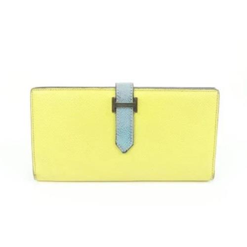 Tweedehands portemonnees Hermès Vintage , Yellow , Dames