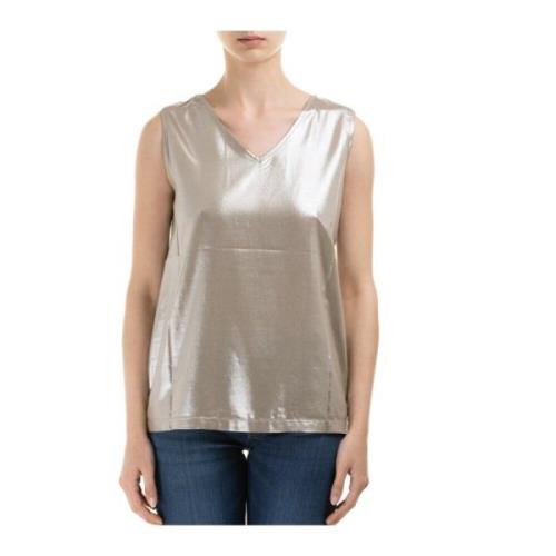 mouwloze top Fabiana Filippi , Beige , Dames