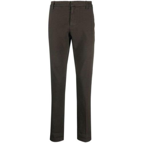 Slim-fit Maatwerk Broek Dondup , Brown , Heren