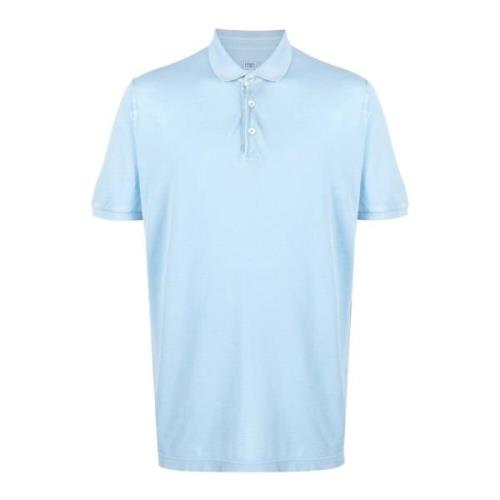 Lichtblauw Polo Shirt Fedeli , Blue , Heren