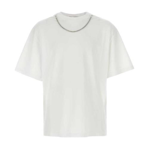 Oversized Wit Katoenen T-Shirt Ambush , White , Heren