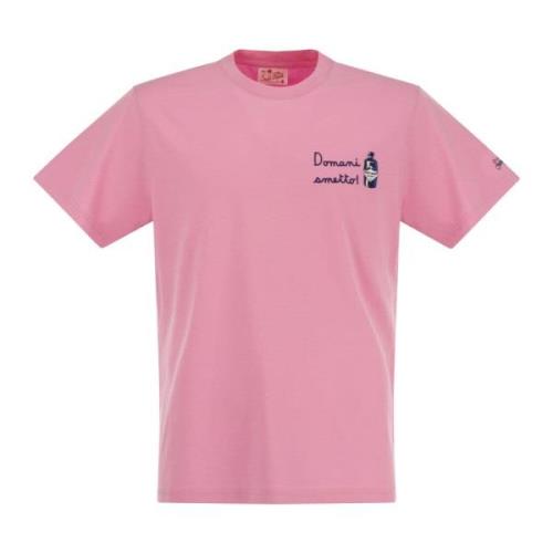 T-Shirts Saint Barth , Pink , Heren