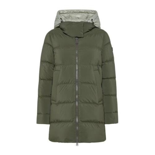 Donsjack met contrasterende capuchon Peuterey , Green , Dames