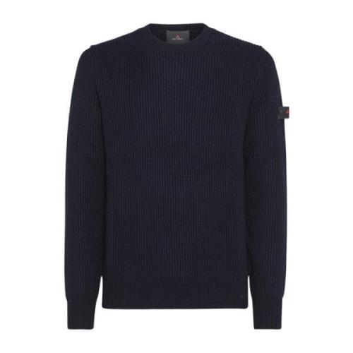 Minimalistische Crew-Neck Sweater Peuterey , Blue , Heren