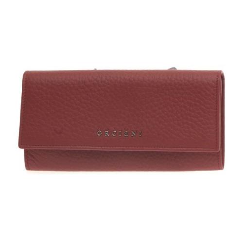 Cuoio Dames Portemonnees Orciani , Red , Dames