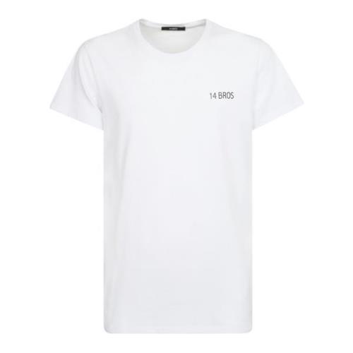 T-shirts 14 Bros , White , Heren