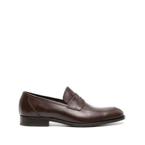 Klassieke leren penny loafers Fratelli Rossetti , Brown , Heren