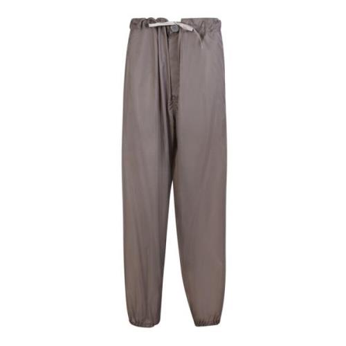 Hybride Nylon Broek met Trekkoord Maison Margiela , Brown , Dames