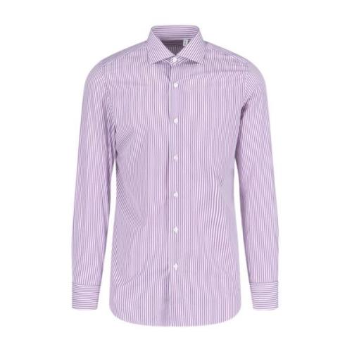 Alledaagse t-Overhemd Finamore , Purple , Heren