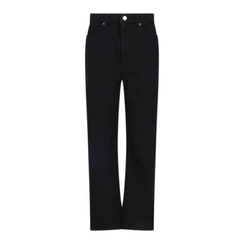 Straight Jeans Re/Done , Black , Dames