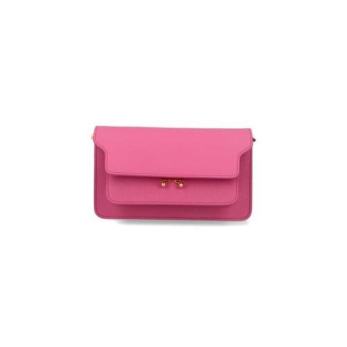 Elegante Schoudertas voor de Moderne Vrouw Marni , Pink , Dames