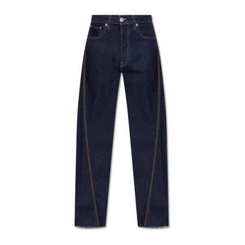Jeans met stiksel details Lanvin , Blue , Heren