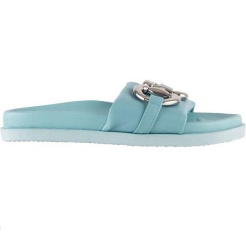 Stijlvolle Leren Slipper voor Dames Högl , Blue , Dames