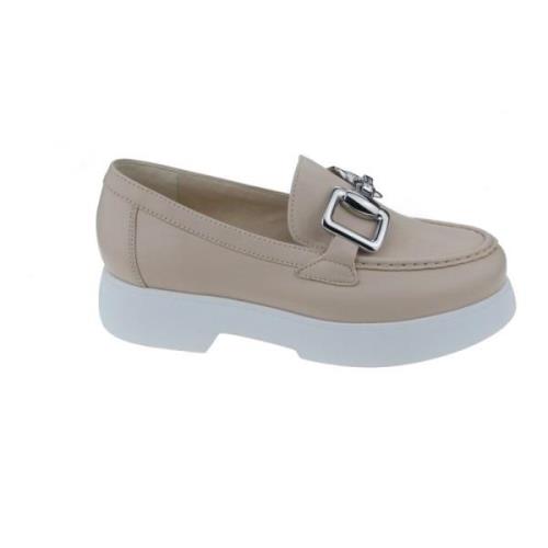 Chunky Sole Dames Loafer Högl , Beige , Dames