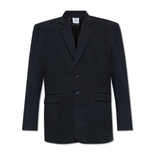 Verweerde blazer Vetements , Black , Heren