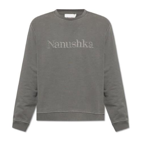 Mart sweatshirt with logo Nanushka , Gray , Heren