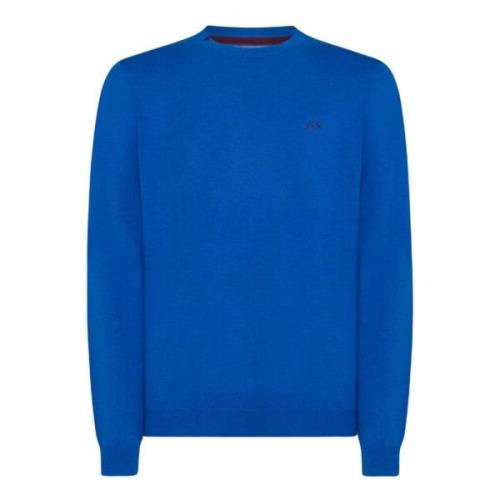 Blauwe Sweaters voor Heren Sun68 , Blue , Heren