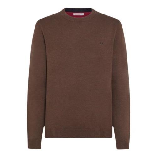 Donkerbruine Sweaters Sun68 , Brown , Heren