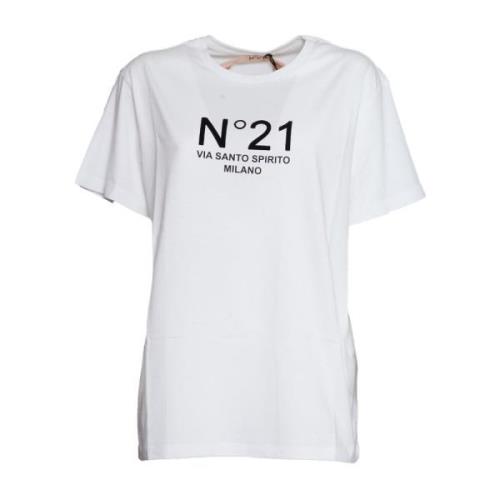 Witte T-shirts Polos voor vrouwen N21 , White , Dames