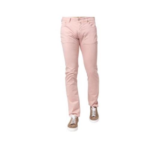 Roze Katoenen Skinny Jeans Jacob Cohën , Pink , Heren