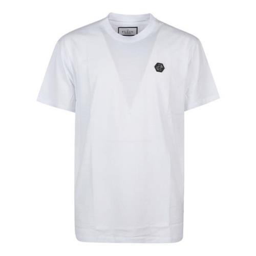 Witte Hexagon T-shirt Philipp Plein , White , Heren