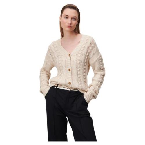 Stijlvol en Comfortabel Julie Cardigan Jane Lushka , White , Dames