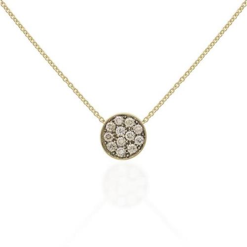 Geelgouden Pailletten Ketting met Diamanten en Emaille Chantecler , Ye...